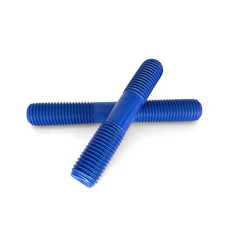 Teflon Blue Stud Bolts การต่อต้านการกัดกร่อนทางทะเลการใช้งานพิเศษ