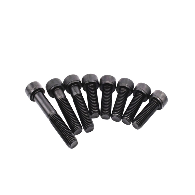 A2 70 สกรูซ็อกเก็ตสแตนเลสสตีลสีดำสีดำ