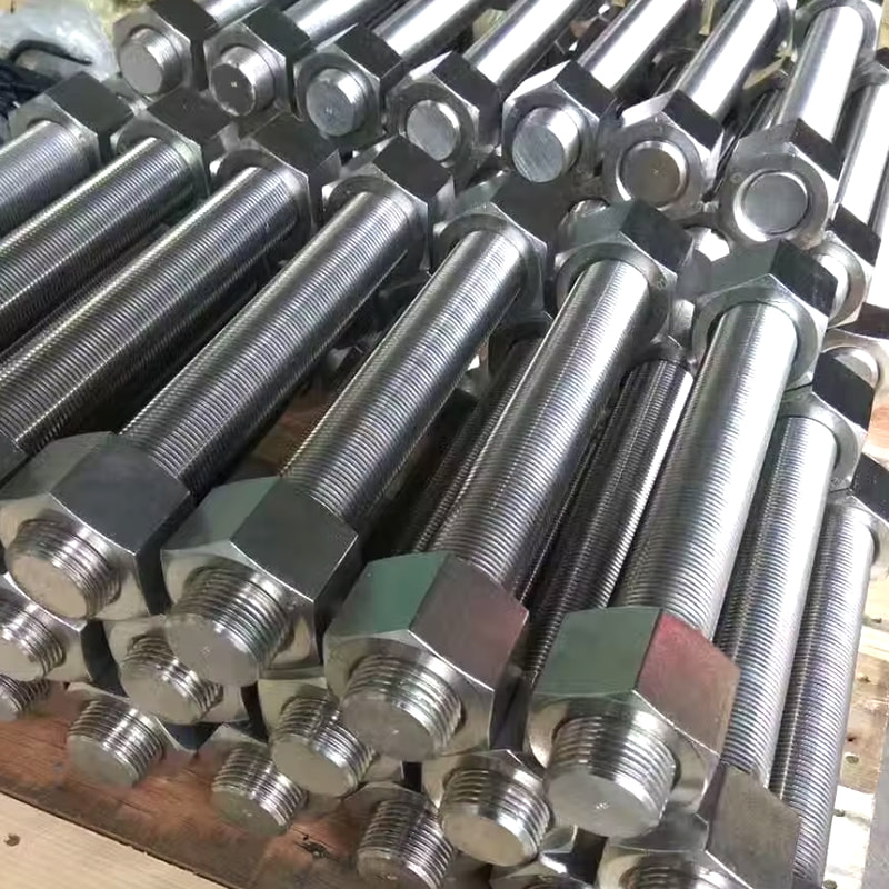 M27 * 300 PTFE Blue / Dacromet เคลือบ ASTM A320 L7 แท่งเกลียวเต็ม M27 * 300 PTFE Blue / Dacromet เคลือบ ASTM A320 L7 แท่งเกลียวเต็ม
