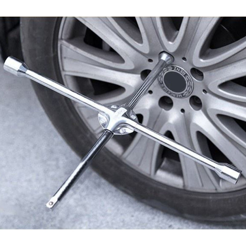 45 # Steel Universal 4 Way Cross ประแจสำหรับยาง 45 # Steel Universal 4 Way Cross ประแจสำหรับยาง