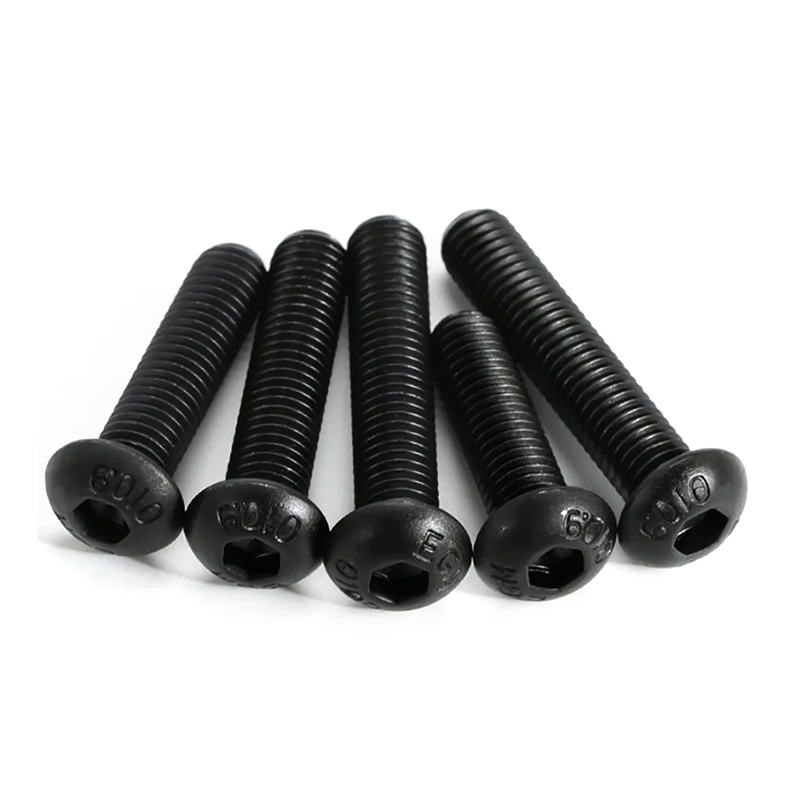 M6 * 100 สกรูปุ่มเคลือบฟอสเฟตสีดำเหล็กโลหะผสม M6 * 100 สกรูปุ่มเคลือบฟอสเฟตสีดำเหล็กโลหะผสม