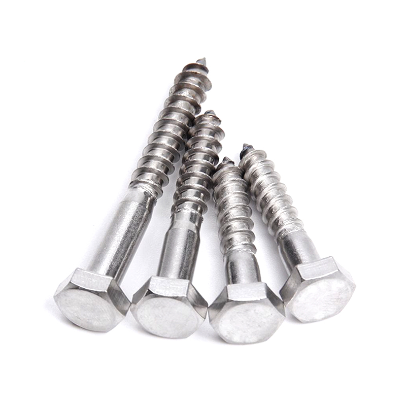 ST5*25 SS316 สกรูไม้หัวหกเหลี่ยมสำหรับงานไม้ ST5*25 SS316 สกรูไม้หัวหกเหลี่ยมสำหรับงานไม้