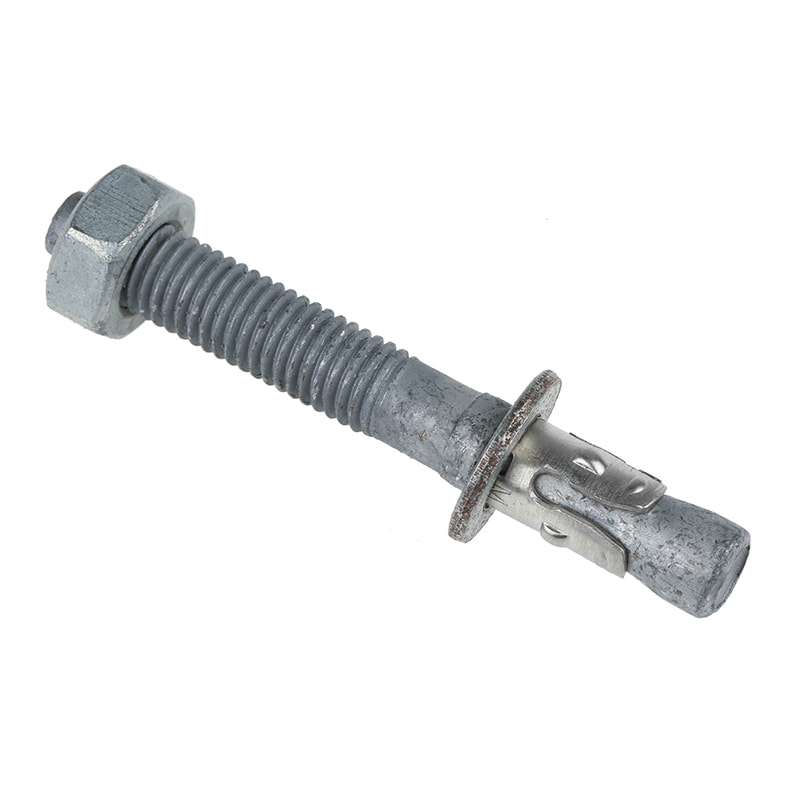 ASTM F1554 สลักเกลียวชุบสังกะสีแบบจุ่มร้อนของเหล็กกล้าคาร์บอน